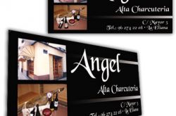 Impresión digital para la realización de la valla publicitária para Charcutería Angel