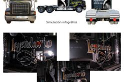 Rotulación de cabina de camión para Legendário