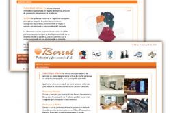 Diseño y desarrollo del sitio web para Boreal Publicidad