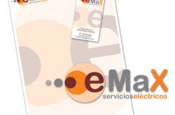 Emax Servicios Elécticos. Creación de logotipo y papelería. 