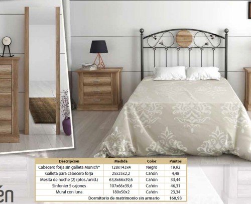 Dormitorio KIT CHELLEN 4 C/Cañon