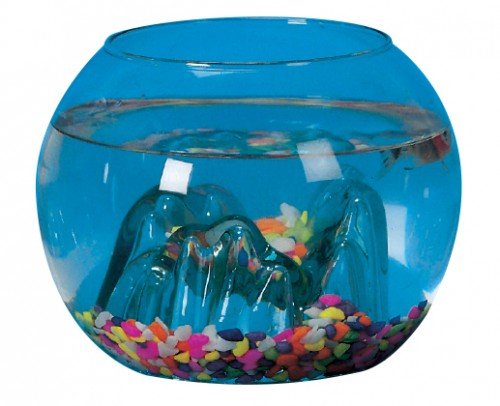 PECERA CON MONTAÑA 18 CM