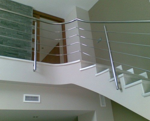 Barandilla escalera con forma 