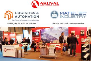 AKUVAL expone en las ferias Logistics & Automation y MATELEC Industry