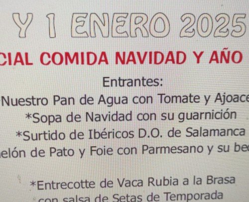 MENÚ DE NAVIDAD 2025 Y AÑO NUEVO 2026