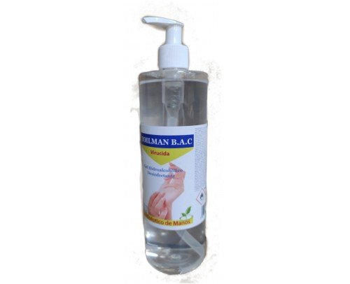 Gel hidroalcohólico Toilman virucida c/dosificador 500 ml