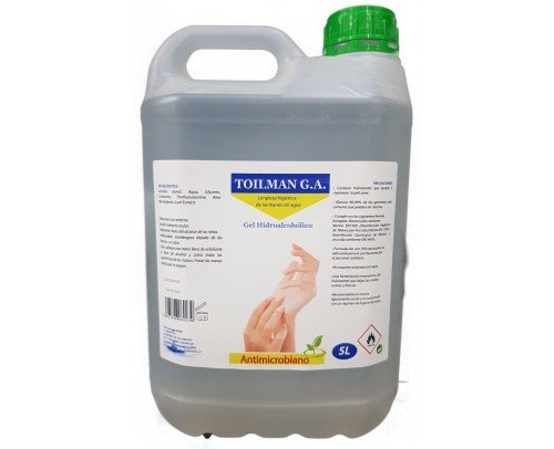 Gel hidroalcohólico garrafa de 5 litros