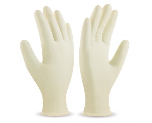 estuche guante látex desechable c/polvo