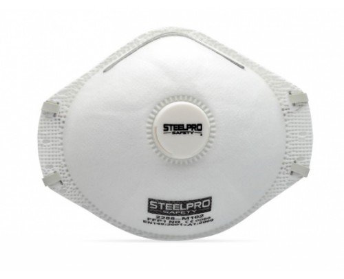 mascarilla autofiltrante FFP1 c/válvula estuche12 uds
