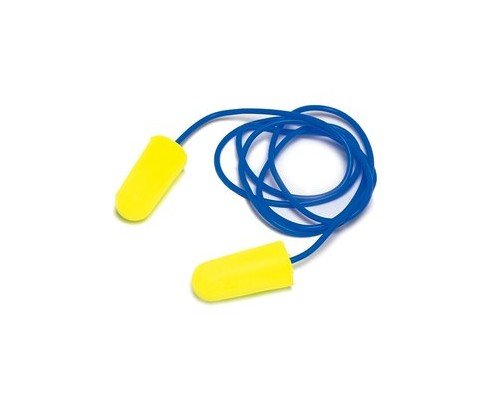 tapón espuma 3M soft yellow neons c/cordón caja 200 uds