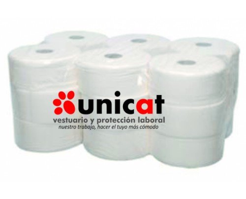 papel higiénico industrial celulosa liso pack 18 uds.