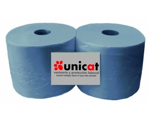 bobina industrial papel azul pack 2 uds.