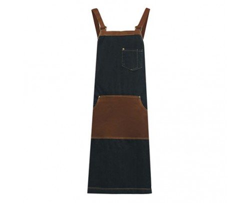 delantal peto denim mochilero