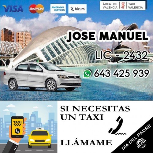 TAXISTA – LICENCIA 2432
JOSÉ MANUEL