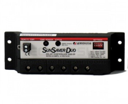 REGULADOR 25A 12V 2 BATERIAS SSD- 25 MORNINGSTAR