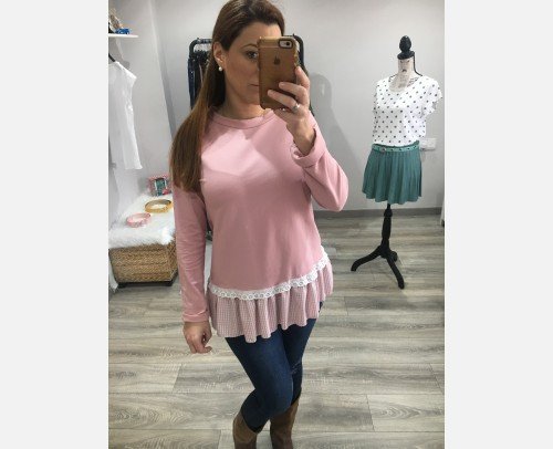 Sudadera Clara Rosa