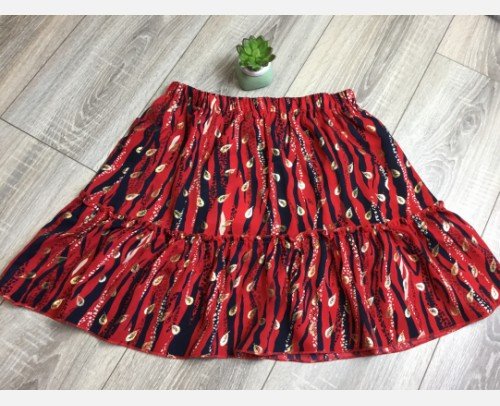Falda Gold Roja