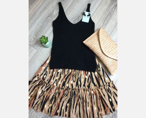 Falda Gold Beige