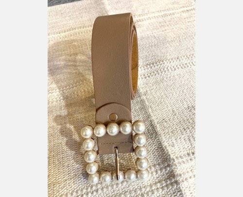 Cinturón Perla II Beige