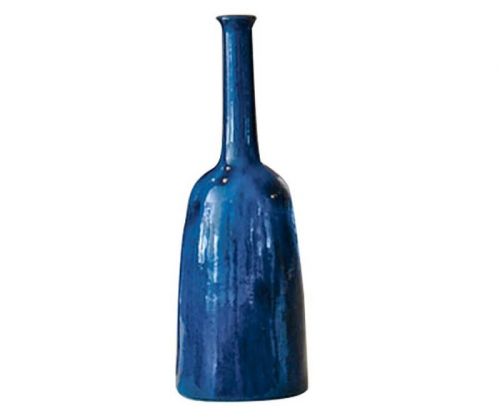 Inout 91, botella pequeña en cerámica color azul