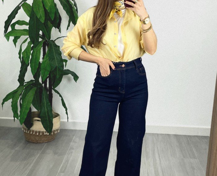CAMISA AMARILLO PASTEL