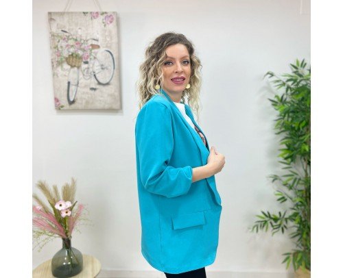 Blazer Leo turquesa