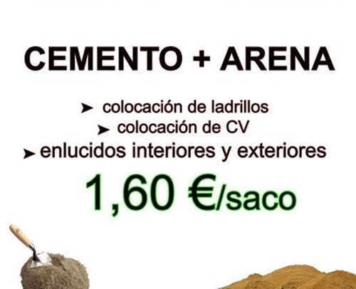 Cemento + arena