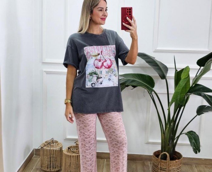 Pantalón Encaje