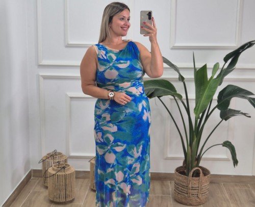 Vestido Aguamarina