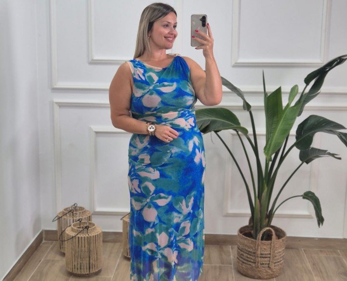 Vestido Aguamarina