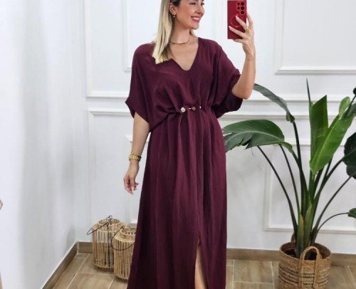 Vestido Cinto Piedras