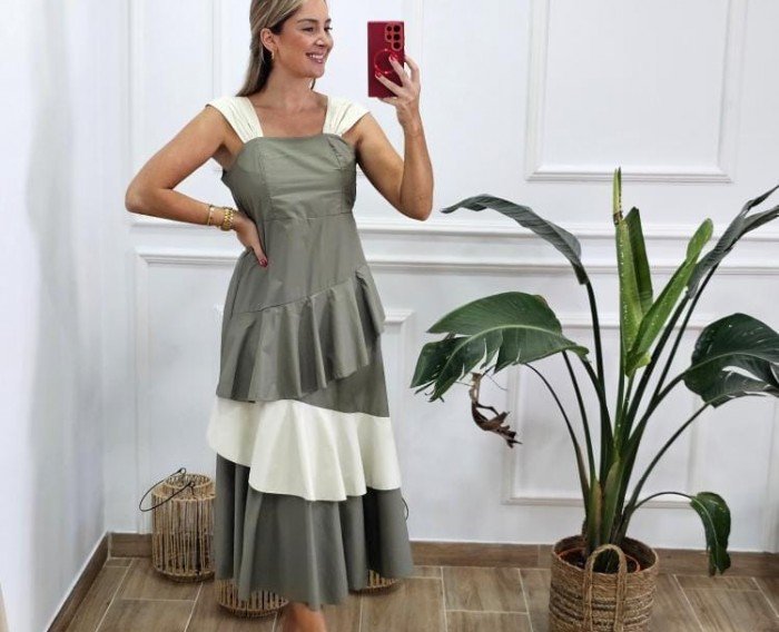 Vestido Bicolor
