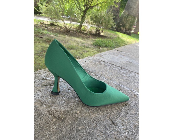 Zapato de salón verde 2597