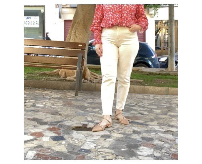 Jeans inspiración BEIGE t154