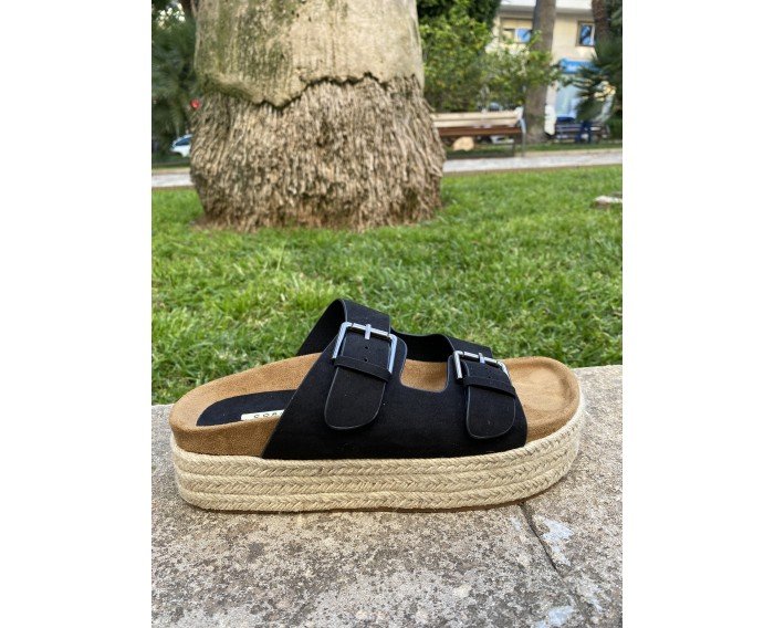 Sandalia plataforma 4395 negro