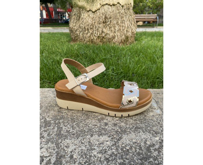 sandalia Diva beige 4116