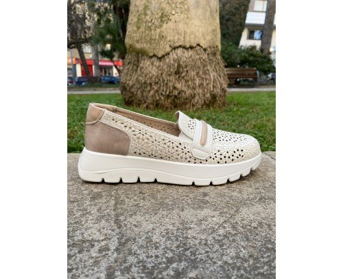 Mocasin blanco 25M262