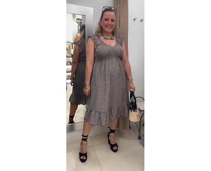 vestido midi Martina