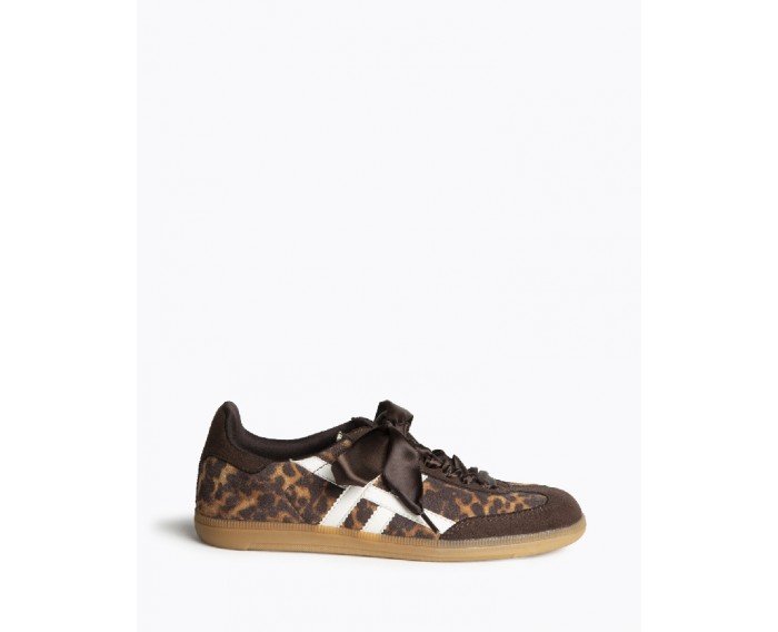 Sneaker retro Leopardo