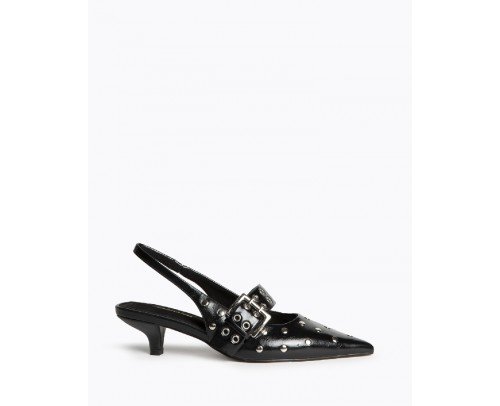 Zapatos destalonados Valka Negro
