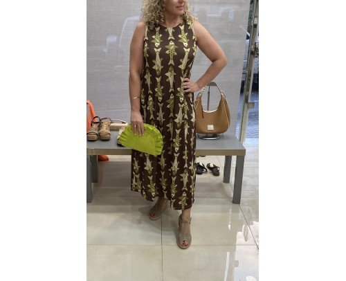 Vestido acuario marrón