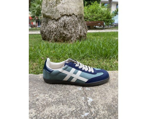sneaker retro marino verde