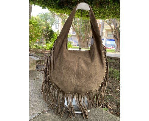 BOLSO TAUPE FLECOS