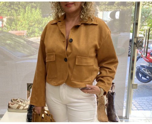 chaqueta antelina