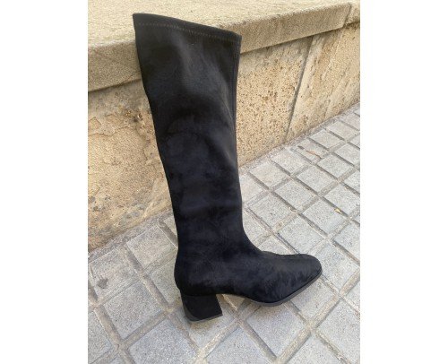 Bota miss elastic negro