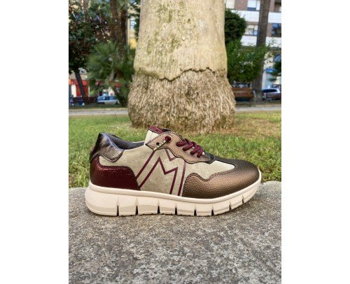 Sneaker mysoft burdeos