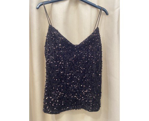 top tirantes finos con lentejuelas