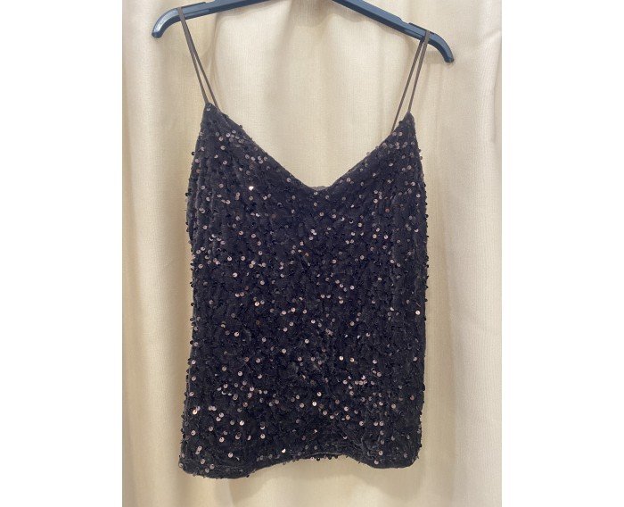 top tirantes finos con lentejuelas