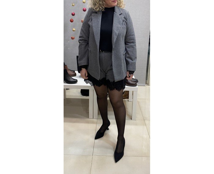 AMERICANA GRIS ENCAJE