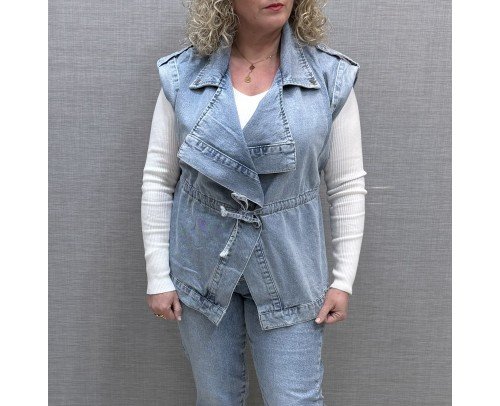 chaleco denim